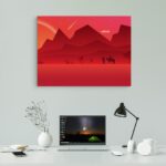 تابلو عکس اتاق گیمینگ با تم رد دد (افقی) Red Dead-049 - Image 2