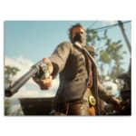 تابلو عکس اتاق گیمینگ با تم رد دد (افقی) Red Dead-054