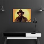 تابلو عکس اتاق گیمینگ با تم رد دد (افقی) Red Dead-063 - Image 3