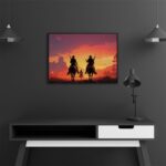 تابلو عکس اتاق گیمینگ با تم رد دد (افقی) Red Dead-065 - Image 3