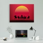 تابلو عکس اتاق گیمینگ با تم رد دد (افقی) Red Dead-075 - Image 2