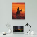 تابلو عکس اتاق گیمینگ با تم رد دد (عمودی) Red Dead-092 - Image 2