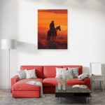 تابلو عکس اتاق گیمینگ با تم رد دد (عمودی) Red Dead-092 - Image 4