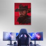 تابلو عکس اتاق گیمینگ با تم رد دد (عمودی) Red Dead-093 - Image 3