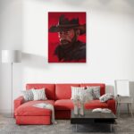 تابلو عکس اتاق گیمینگ با تم رد دد (عمودی) Red Dead-093 - Image 4