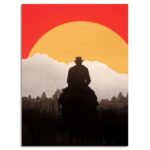 تابلو عکس اتاق گیمینگ با تم رد دد (عمودی) Red Dead-098