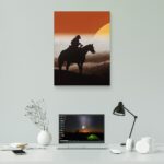 تابلو عکس اتاق گیمینگ با تم رد دد (عمودی) Red Dead-099 - Image 2