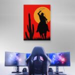 تابلو عکس اتاق گیمینگ با تم رد دد (عمودی) Red Dead-104 - Image 3