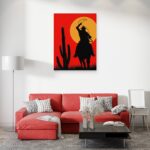 تابلو عکس اتاق گیمینگ با تم رد دد (عمودی) Red Dead-104 - Image 4