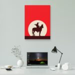 تابلو عکس اتاق گیمینگ با تم رد دد (عمودی) Red Dead-117 - Image 2