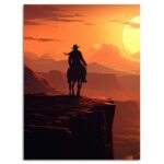 تابلو عکس اتاق گیمینگ با تم رد دد (عمودی) Red Dead-126