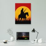 تابلو عکس اتاق گیمینگ با تم رد دد (عمودی) Red Dead-133 - Image 2