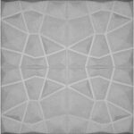 دیوار پوش فومی چسب دار مخصوص اتاق گیمینگ طرح الماس رنگ نقره ای
