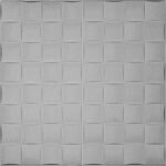 دیوار پوش فومی چسب دار مخصوص اتاق گیمینگ طرح مربعی رنگ نقره ای