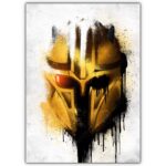 تابلو عکس گیمینگ جنگ ستارگان – گرافیتی کلاه خود (عمودی) Helmets Graffiti-001