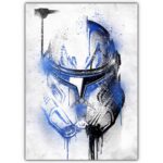 تابلو عکس گیمینگ جنگ ستارگان – گرافیتی کلاه خود (عمودی) Helmets Graffiti-003