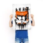 تابلو عکس گیمینگ جنگ ستارگان – گرافیتی کلاه خود (عمودی) Helmets Graffiti-004 - Image 3
