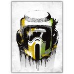 تابلو عکس گیمینگ جنگ ستارگان – گرافیتی کلاه خود (عمودی) Helmets Graffiti-007