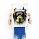 تابلو عکس گیمینگ جنگ ستارگان – گرافیتی کلاه خود (عمودی) Helmets Graffiti-007 - Image 3