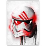 تابلو عکس گیمینگ جنگ ستارگان – گرافیتی کلاه خود (عمودی) Helmets Graffiti-008