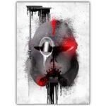 تابلو عکس گیمینگ جنگ ستارگان – گرافیتی کلاه خود (عمودی) Helmets Graffiti-010