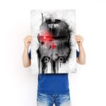 تابلو عکس گیمینگ جنگ ستارگان – گرافیتی کلاه خود (عمودی) Helmets Graffiti-011 - Image 3