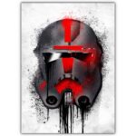 تابلو عکس گیمینگ جنگ ستارگان – گرافیتی کلاه خود (عمودی) Helmets Graffiti-012