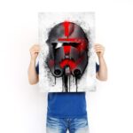 تابلو عکس گیمینگ جنگ ستارگان – گرافیتی کلاه خود (عمودی) Helmets Graffiti-012 - Image 3