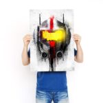 تابلو عکس گیمینگ جنگ ستارگان – گرافیتی کلاه خود (عمودی) Helmets Graffiti-013 - Image 3