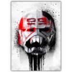 تابلو عکس گیمینگ جنگ ستارگان – گرافیتی کلاه خود (عمودی) Helmets Graffiti-014