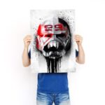 تابلو عکس گیمینگ جنگ ستارگان – گرافیتی کلاه خود (عمودی) Helmets Graffiti-014 - Image 3
