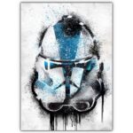 تابلو عکس گیمینگ جنگ ستارگان – گرافیتی کلاه خود (عمودی) Helmets Graffiti-015