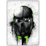 تابلو عکس گیمینگ جنگ ستارگان – گرافیتی کلاه خود (عمودی) Helmets Graffiti-016