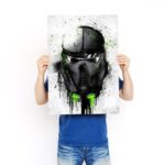تابلو عکس گیمینگ جنگ ستارگان – گرافیتی کلاه خود (عمودی) Helmets Graffiti-016 - Image 3