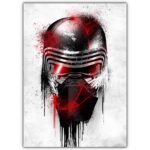 تابلو عکس گیمینگ جنگ ستارگان – گرافیتی کلاه خود (عمودی) Helmets Graffiti-017