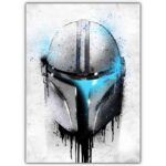 تابلو عکس گیمینگ جنگ ستارگان – گرافیتی کلاه خود (عمودی) Helmets Graffiti-018
