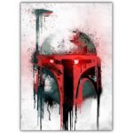تابلو عکس گیمینگ جنگ ستارگان – گرافیتی کلاه خود (عمودی) Helmets Graffiti-022