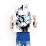 تابلو عکس گیمینگ جنگ ستارگان – گرافیتی کلاه خود (عمودی) Helmets Graffiti-023 - Image 3