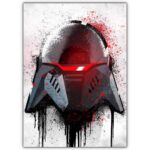 تابلو عکس گیمینگ جنگ ستارگان – گرافیتی کلاه خود (عمودی) Helmets Graffiti-025