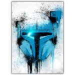 تابلو عکس گیمینگ جنگ ستارگان – گرافیتی کلاه خود (عمودی) Helmets Graffiti-026