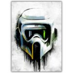 تابلو عکس گیمینگ جنگ ستارگان – گرافیتی کلاه خود (عمودی) Helmets Graffiti-028