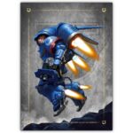 تابلو عکس گیمینگ وار همر - اسپیس مارینز (عمودی) Space Marines-004