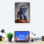 تابلو عکس گیمینگ وار همر - اسپیس مارینز (عمودی) Space Marines-007 - Image 2