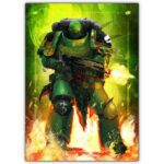تابلو عکس گیمینگ وار همر - اسپیس مارینز (عمودی) Space Marines-022