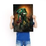 تابلو عکس گیمینگ وار همر - اسپیس مارینز (عمودی) Space Marines-027 - Image 3