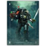 تابلو عکس گیمینگ وار همر - اسپیس مارینز (عمودی) Space Marines-033