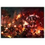 تابلو عکس گیمینگ وار همر - (افقی) Warhammer 40000 Art-001