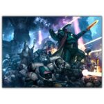تابلو عکس گیمینگ وار همر - (افقی) Warhammer 40000 Art-002