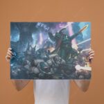 تابلو عکس گیمینگ وار همر - (افقی) Warhammer 40000 Art-002 - Image 4
