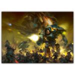 تابلو عکس گیمینگ وار همر - (افقی) Warhammer 40000 Art-003